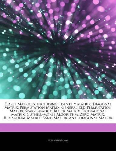 Articles on Sparse Matrices, Including: Identity Matrix, Diagonal Matrix, Permutation Matrix, Generalized Permutation Matrix, Sparse Matrix, Block Matrix, Tridiagonal Matrix, Cuthilla McKe