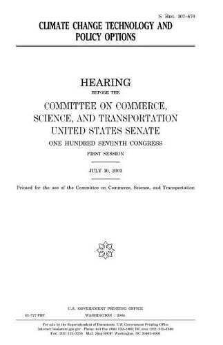 Climate Change Technology and Policy Options