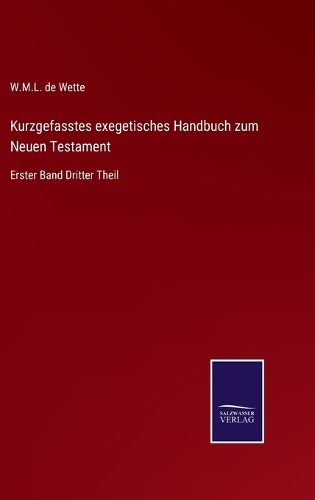 Kurzgefasstes exegetisches Handbuch zum Neuen Testament