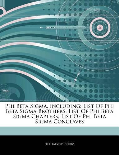 Articles on Phi Beta SIGMA, Including