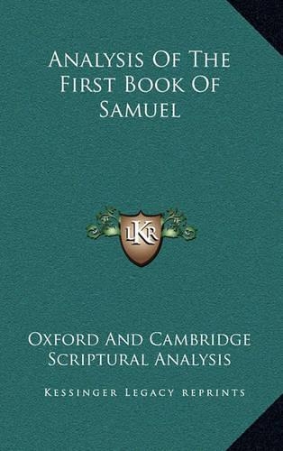 Analysis of the First Book of Samuel