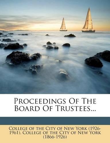 Proceedings of the Board of Trustees...