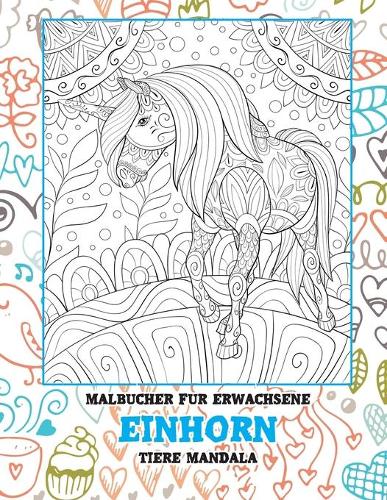 Malbücher für Erwachsene - Tiere Mandala - Einhorn