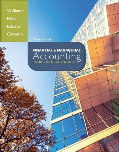 Financial & Managerial Accounting with Connect Plus Access Code