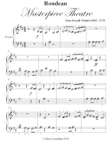 Rondeau Masterpiece Theatre Beginner Piano Sheet Music