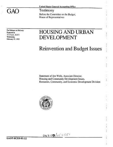 Housing and Urban Development