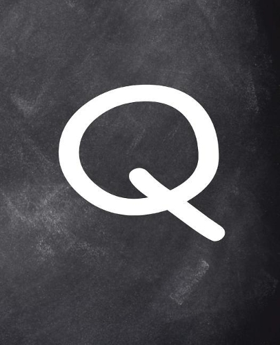 Monogram Q School Composition Book Personalized Letter Q Chalkboard 130 Pages: (Notebook, Diary, Blank Book)(Personalized Monogram Composition Notebooks)