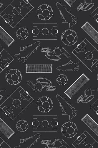 Soccer Pattern - Goal Score Stadium Champion 37: Blank Sketch Paper Notebook with frame for Soccer or Ball Sports Lovers