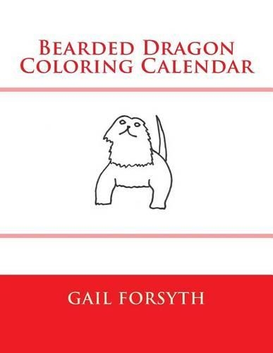 Bearded Dragon Coloring Calendar: (English)