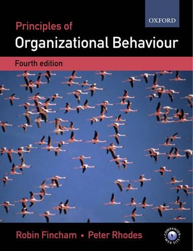 Principles of Organizational Behaviour