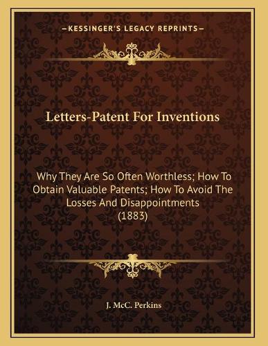 Letters-Patent For Inventions
