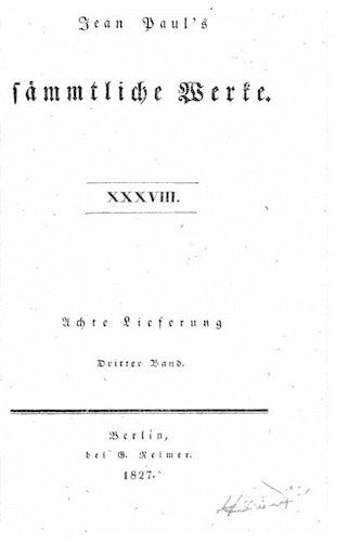 Sämmtliche Werke - XXXVIII