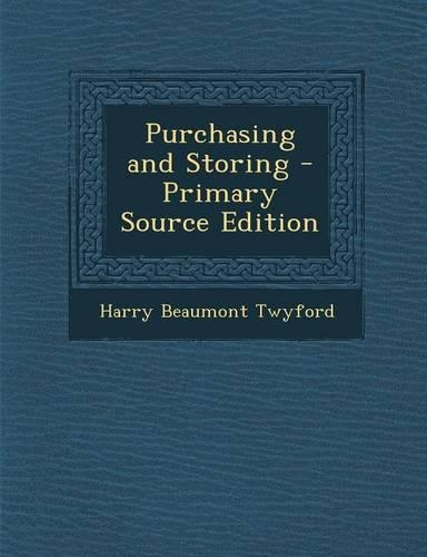 Purchasing and Storing: (English)