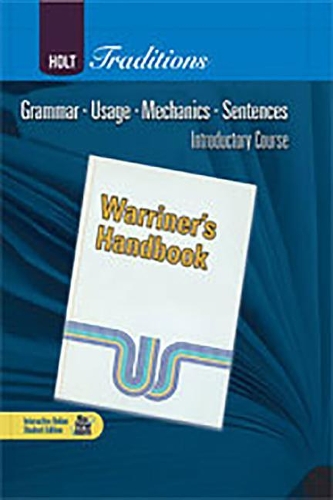 Holt Literature & Language Arts Warriner's Handbook: Language and Sentence Skills Practice Grade 6 Introductory Course(Holt Literature & Language Arts Warriner's Handbook)