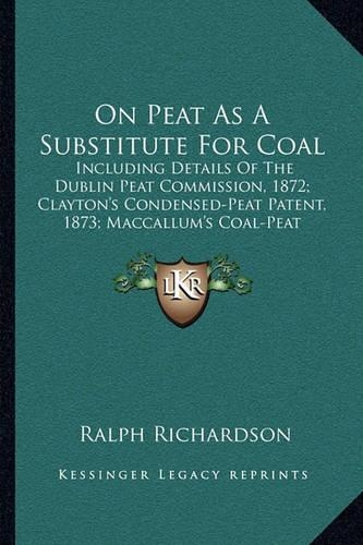 On Peat As A Substitute For Coal