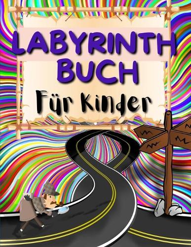 Labyrinthbuch für Kinder: Stimulierend labyrinthbuch für Kinder mit lustigen Tieren. Labyrinth Activity Buch für Jungen und Mädchen.