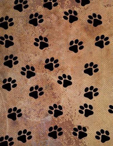 Paw Print Notebook: Dot Grid Notebook Journal 8.5 x 11 202 Pages