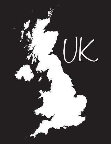 UK - Black 101 - Lined Notebook with Margins - 8.5X11