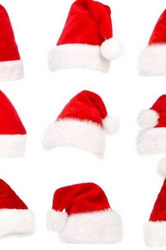 A Collage of Santa Hats, for the Love of Christmas: Blank 150 Page Lined Journal for Your Thoughts, Ideas, and Inspiration(English)
