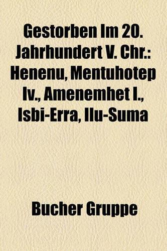 Gestorben Im 20. Jahrhundert V. Chr.