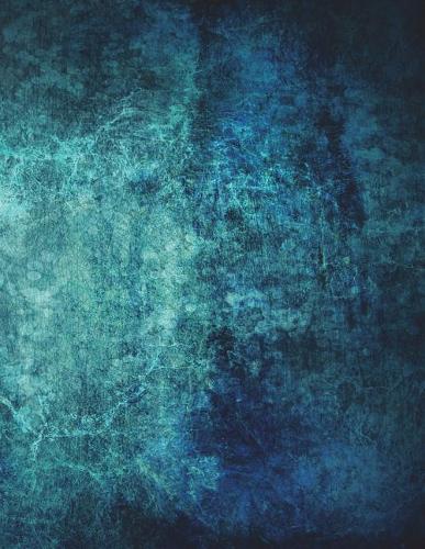 Blue-Green Grunge - Lined Notebook with Margins - 8.5x11: 101 Pages, 8.5 x 11, College Ruled, Journal, Soft Cover