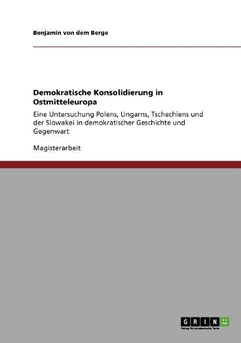 Demokratische Konsolidierung in Ostmitteleuropa