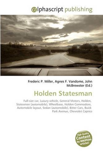 Holden Statesman: (English)