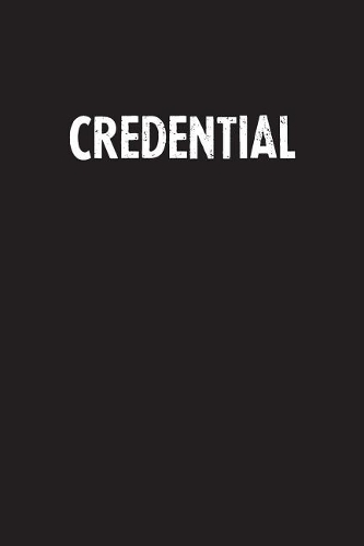 Credential: Simple Blank Lined Notebook Journal