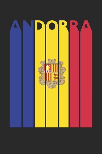 Vintage Andorra Notebook - Retro Andorra Planner - Andorran Flag Diary - Andorra Travel Journal