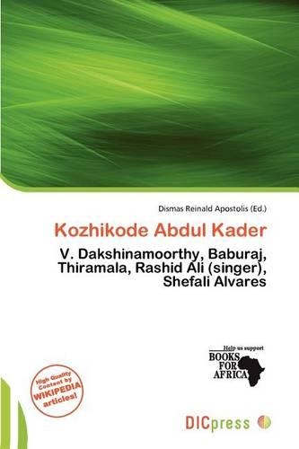 Kozhikode Abdul Kader: (English)