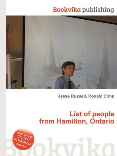 List of People from Hamilton, Ontario