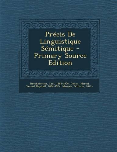 Précis De Linguistique Sémitique