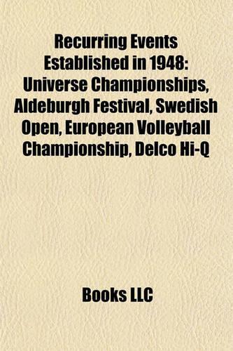 Recurring Events Established in 1948