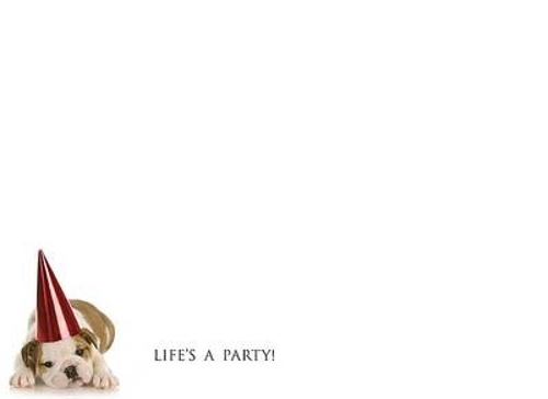 Small Tear-Off Sticky Notepads - Life's a Party!