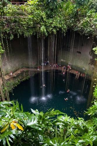 Cenote Ik-Kil Yucatan Area Mexico Journal