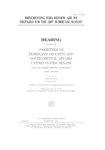 Implementing FEMA reform