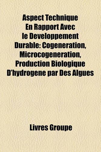 Aspect Technique En Rapport Avec Le Developpement Durable