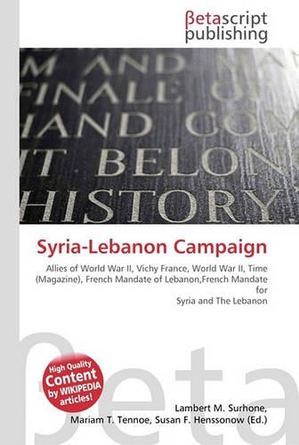 Syria-Lebanon Campaign: (English)