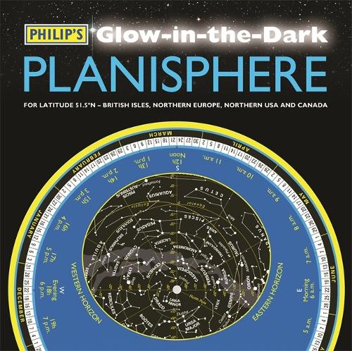 Philip's Glow-in-the-Dark Planisphere (Latitude 51.5 North): For use in Britain and Ireland, Northern Europe, Northern USA and Canada