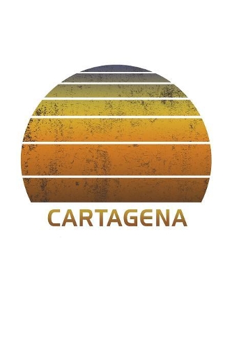 Cartagena: Notebook Paper For Work, Home or School With Lined Wide Ruled Sheets. Vintage Sunset Note Pad Composition Journal For Family Vacations. Back To Scho