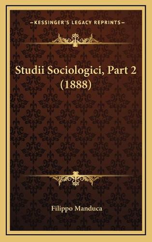 Studii Sociologici, Part 2 (1888)