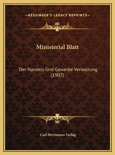 Ministerial Blatt