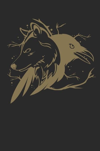 Wolf Rabe: Notizbuch - Journal - Tagebuch - 110 Linierte Seiten