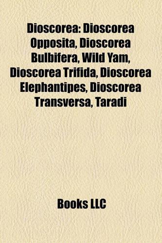 Dioscorea: Dioscorea Opposita, Dioscorea Bulbifera, Dioscorea Villosa, Dioscorea Trifida, Dioscorea Elephantipes, Dioscorea Transversa(Eng)