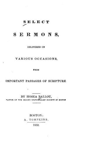 Select Sermons, Delivered on Various Occasions from Important Passages of Scripture
