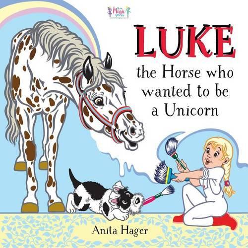 Luke the horse who wanted to be a unicorn