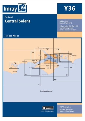 Imray Chart Y36: Central Solent(36 Y Series)