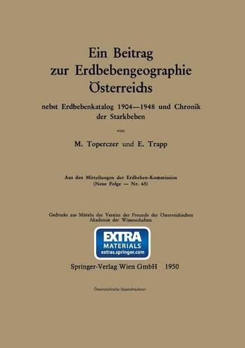Ein Beitrag zur Erdbebengeographie Österreichs