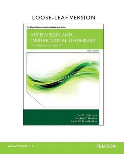 Supervision and Instructional Leadership