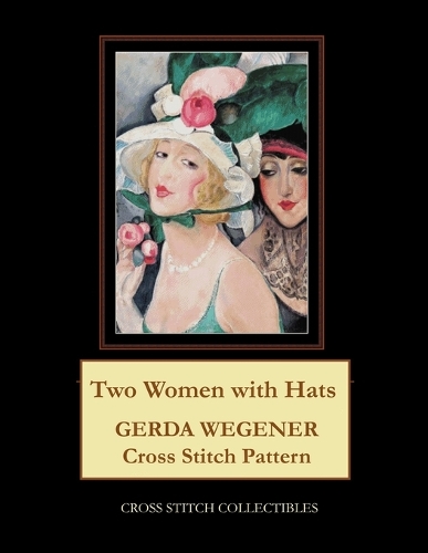 Two Women with Hats: Gerda Wegener Cross Stitch Pattern